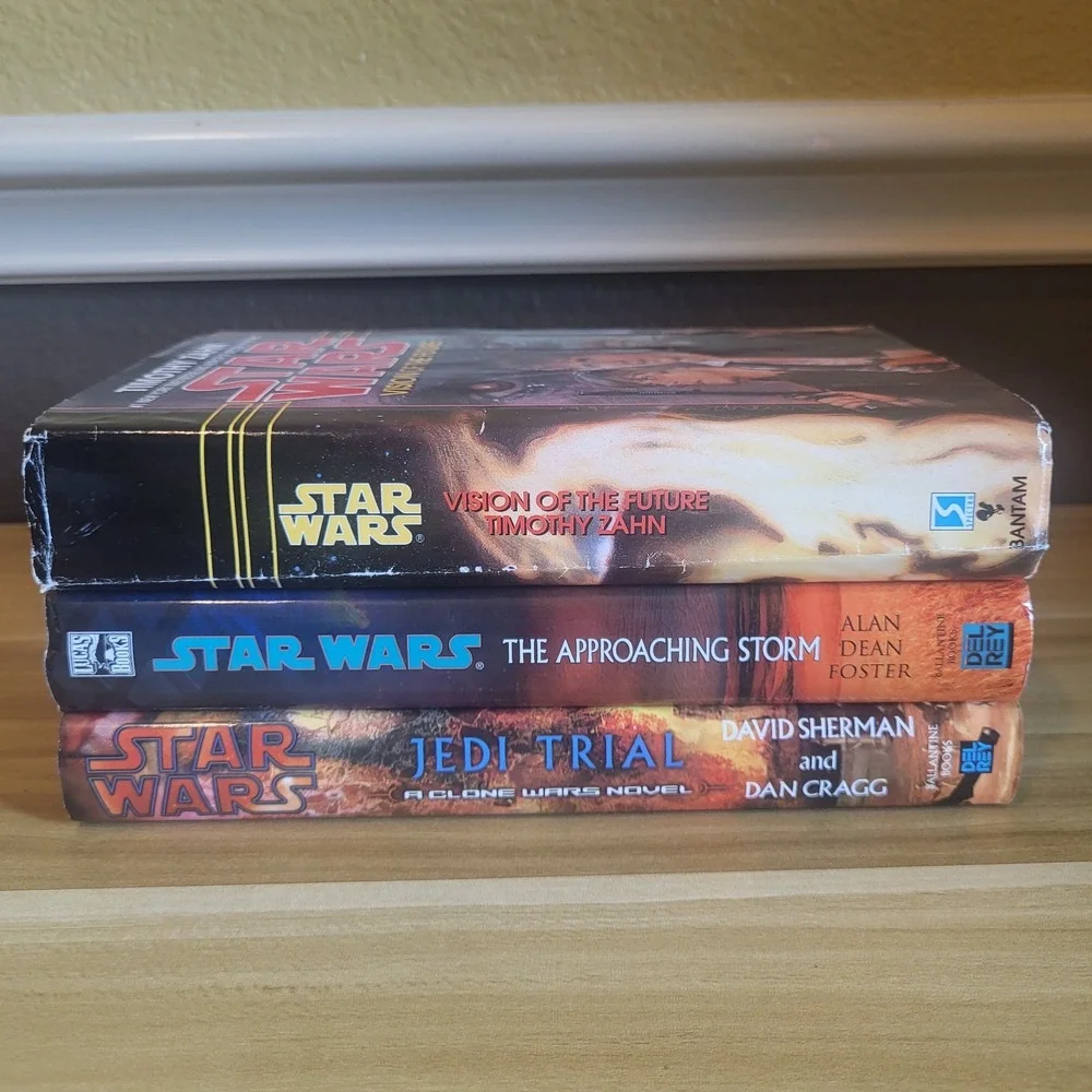 Lot Of 3 Star Wars Expanded Universe Hardcover Books Novels